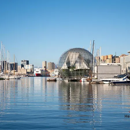Porto Antico - Aquarium 2min - Ac - Smart Tv Апартаменты Генуя